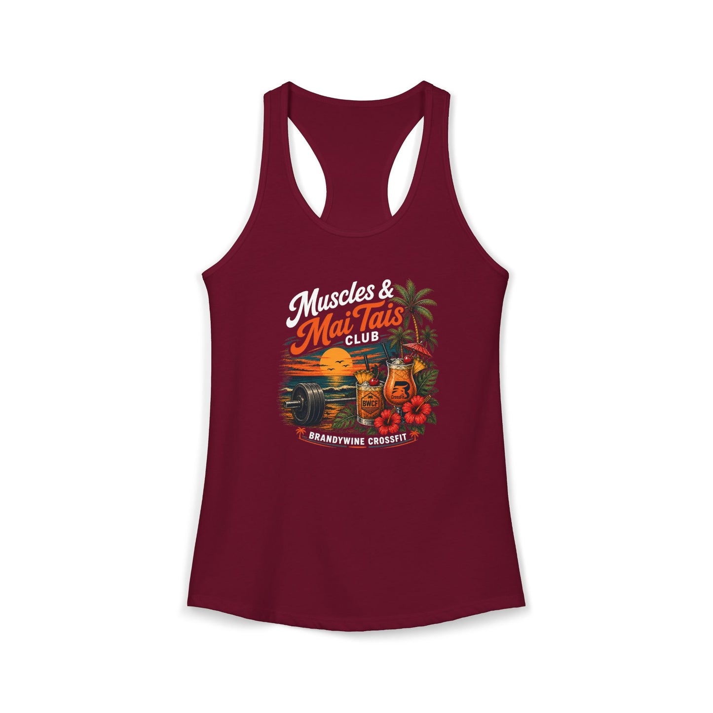 Muscles and Mai Tais Womens Tank