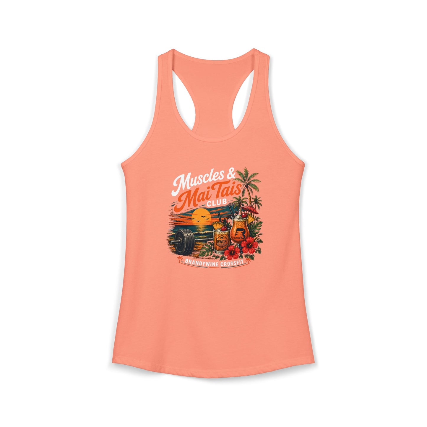 Muscles and Mai Tais Womens Tank