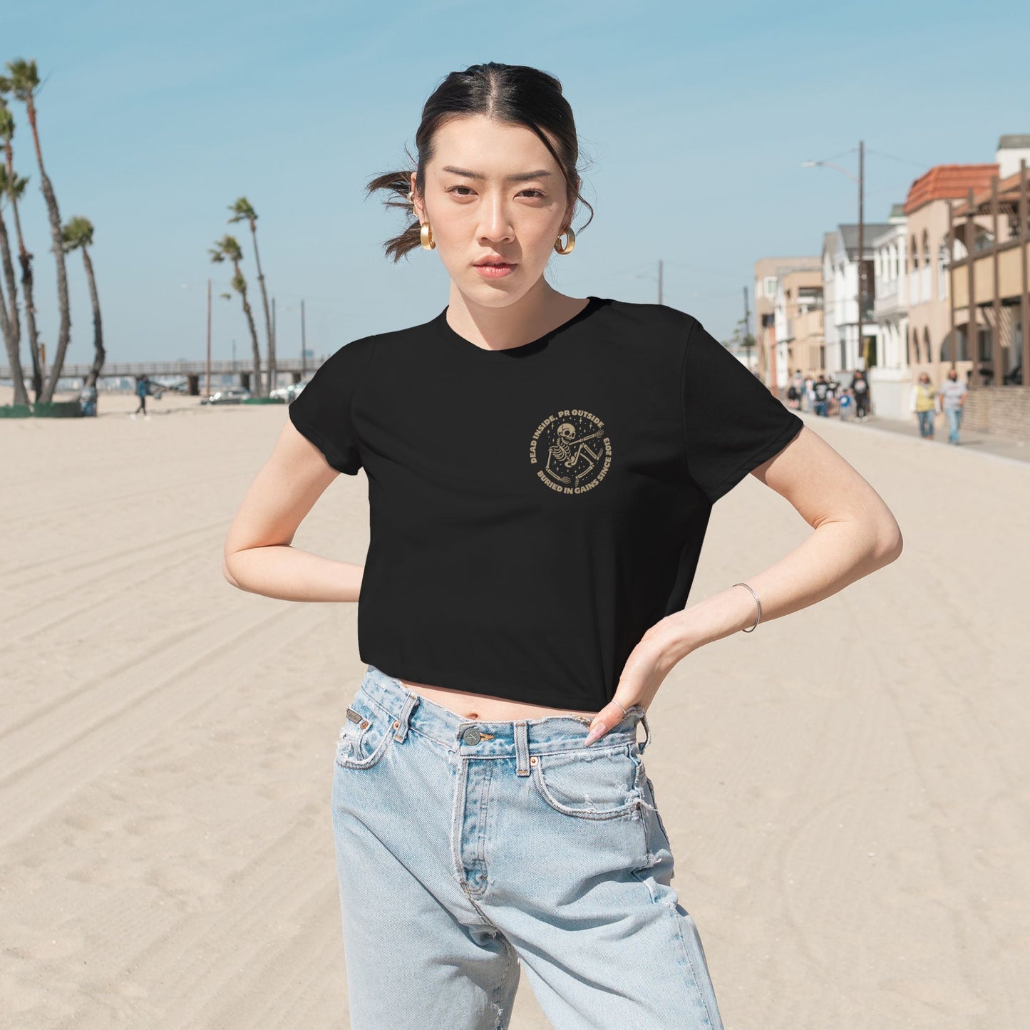 Dead Inside Crop Tee