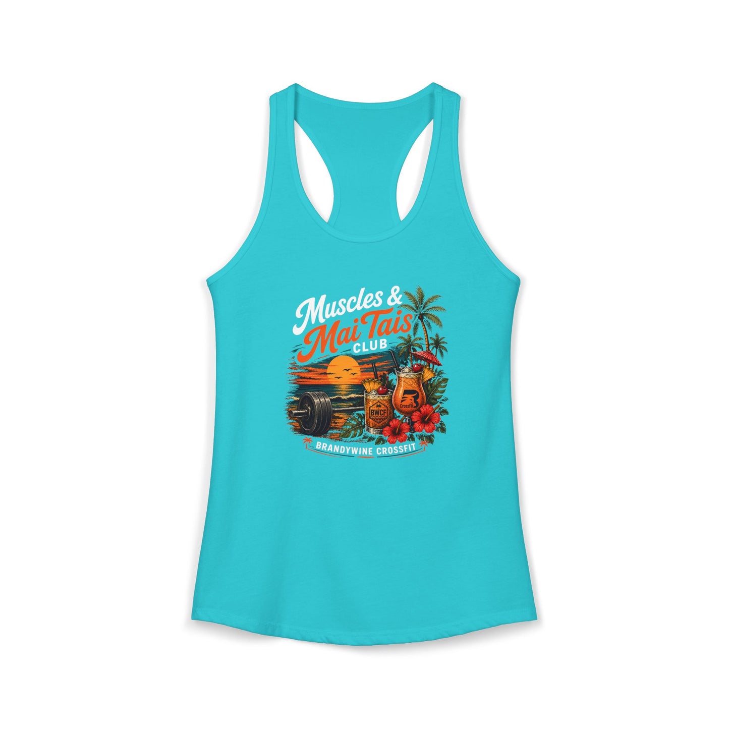 Muscles and Mai Tais Womens Tank