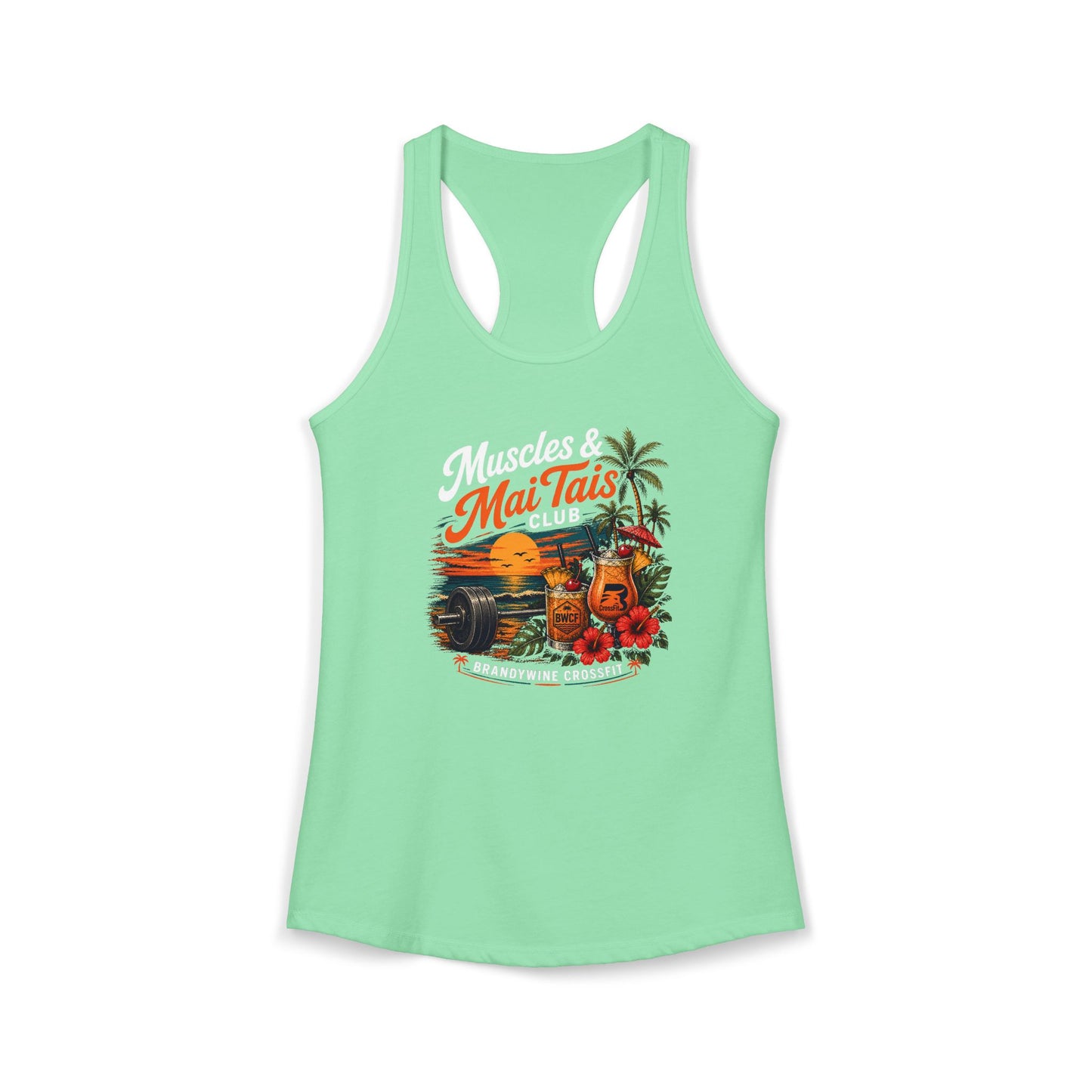 Muscles and Mai Tais Womens Tank