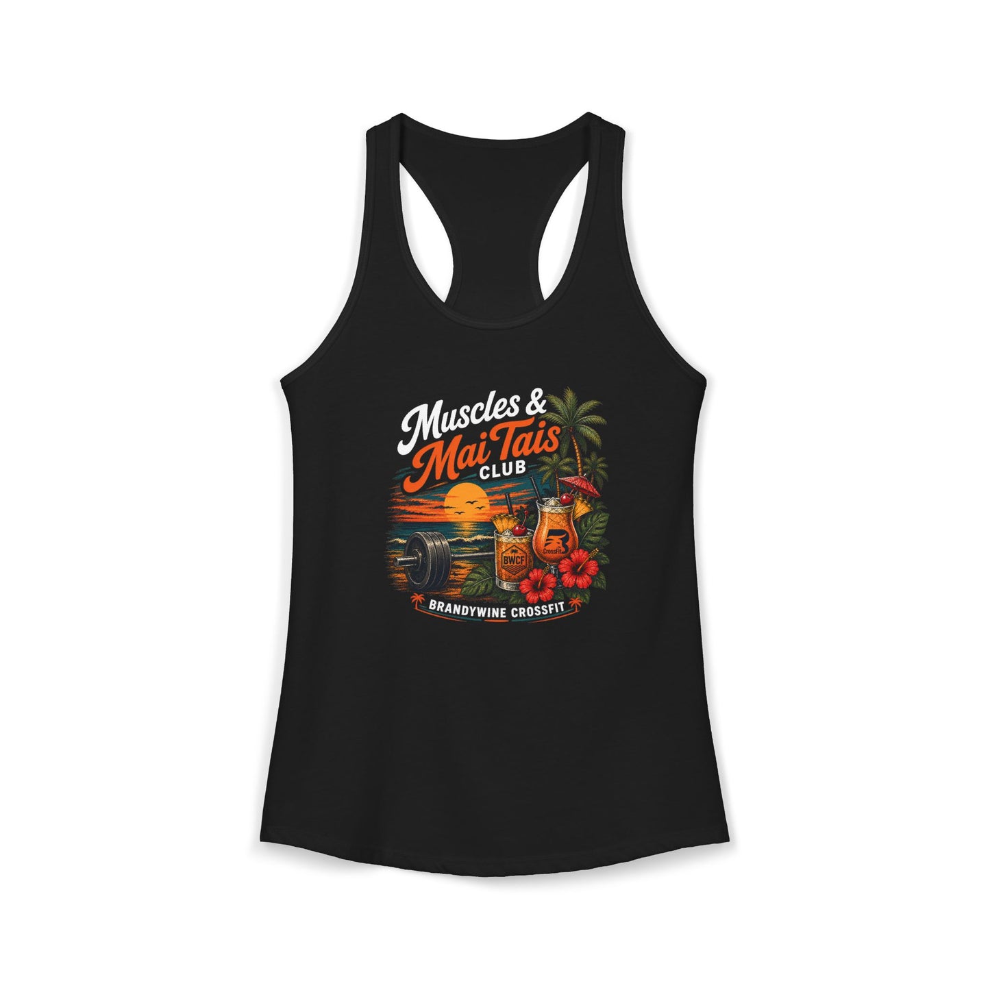 Muscles and Mai Tais Womens Tank
