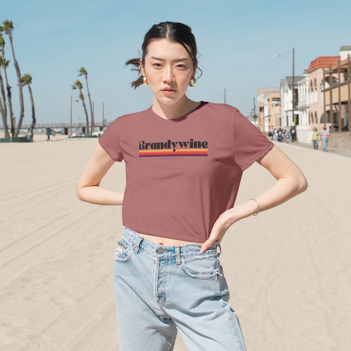 Sunset Vibes Crop Tee